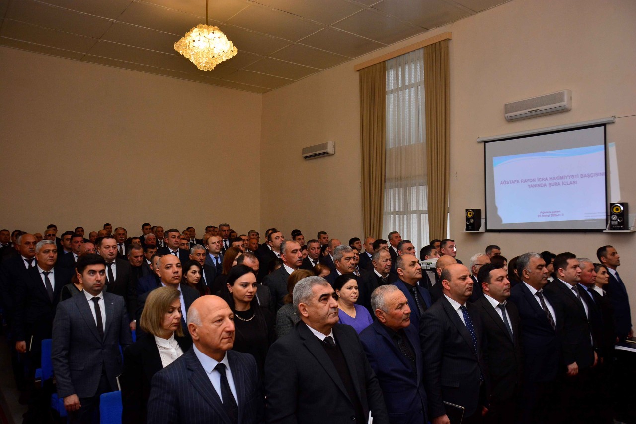 Ağstafada Şuranın növbəti iclası keçirildi - FOTOLAR